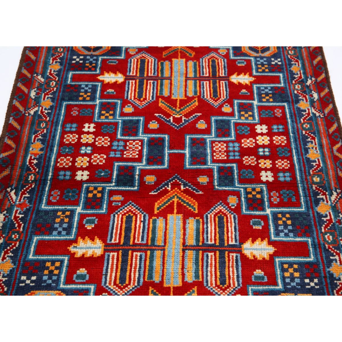 Revival 3x5 Handmade Double Knotted Washable Wool Rug - Colorful