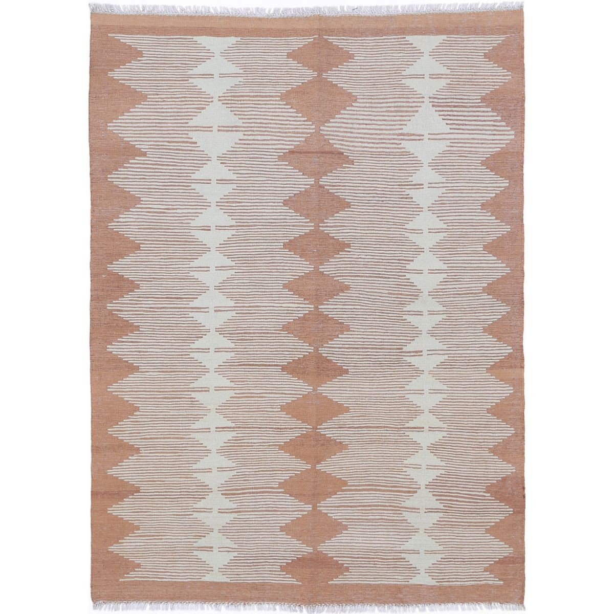 Kafkaas 4x6 Hand Woven Washable Wool Rug - Colorful