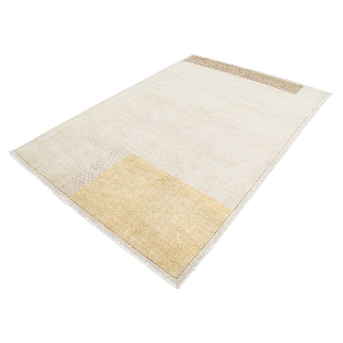 Modcar 6x9 Handmade Double Knotted Washable Wool Rug - Colorful