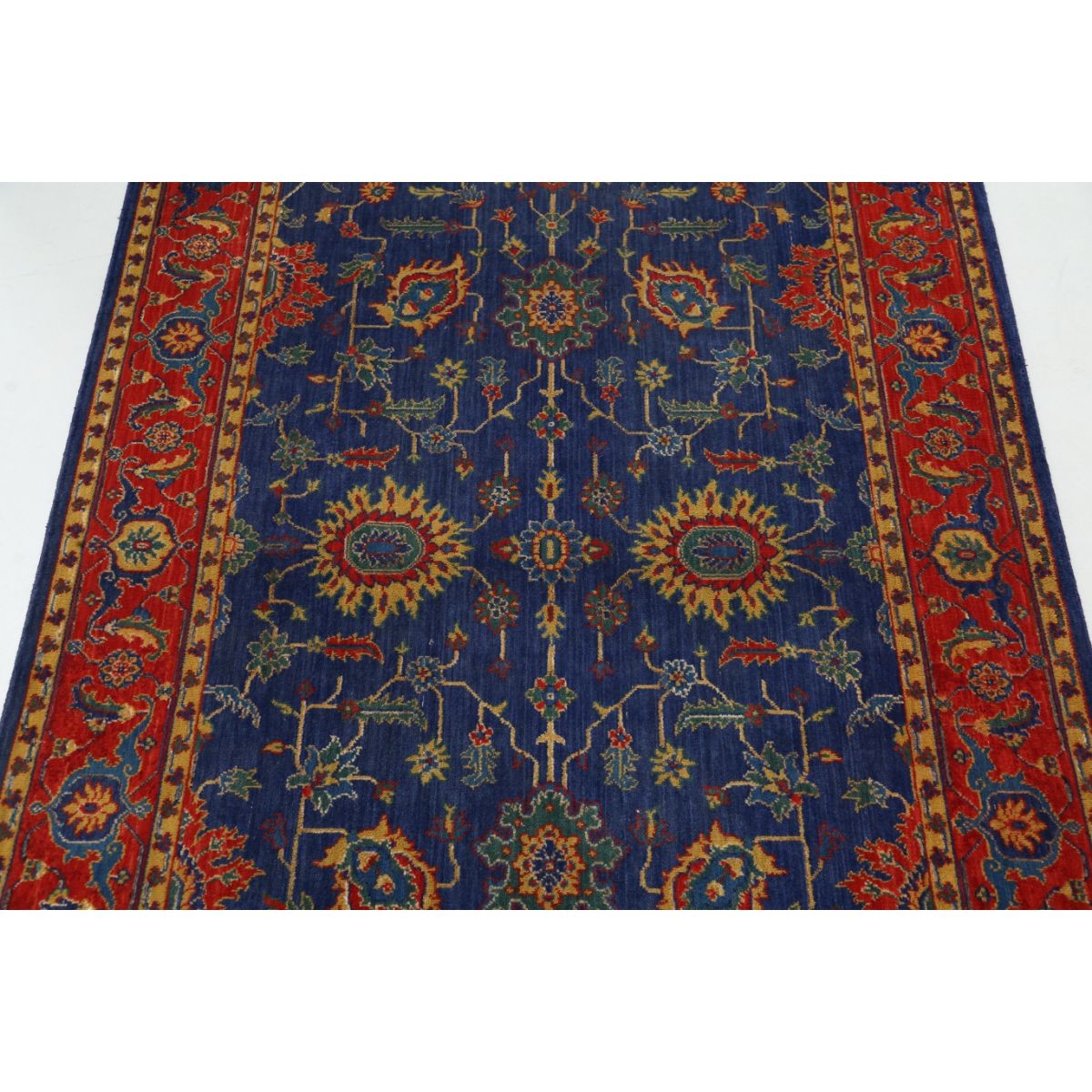 Gulshan-3'10" 4x6 Machine-Made Washable Wool Rug - Colorful