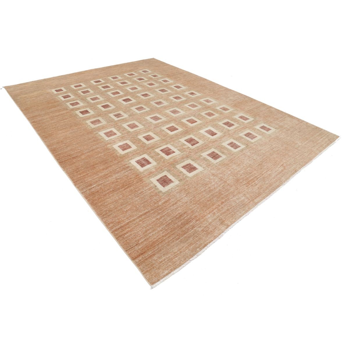 Modcar 9x12 Handmade Double Knotted Washable Wool Rug - Colorful
