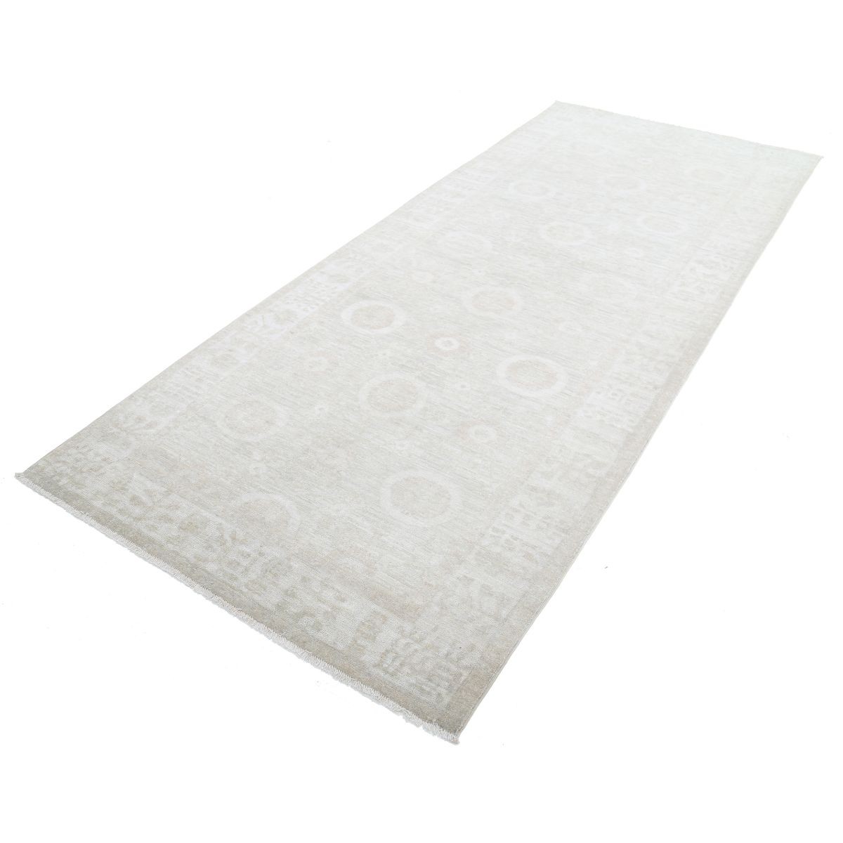 Serenity 4x10 Handmade Double Knotted Washable Wool Runner - Soft Hues