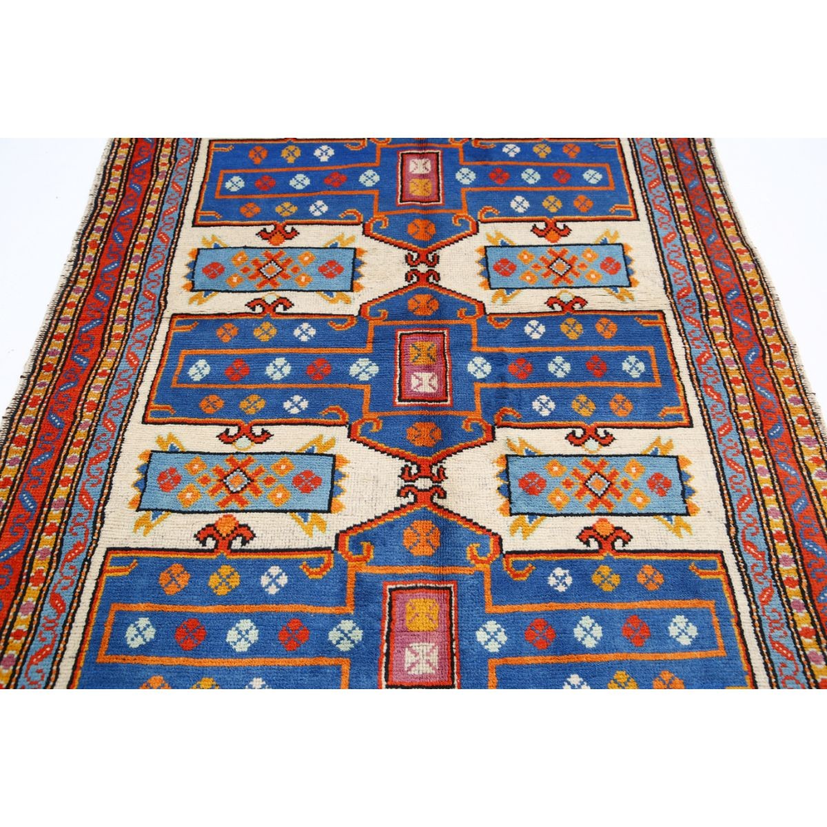 Revival 5x7 Handmade Double Knotted Washable Wool Rug - Colorful