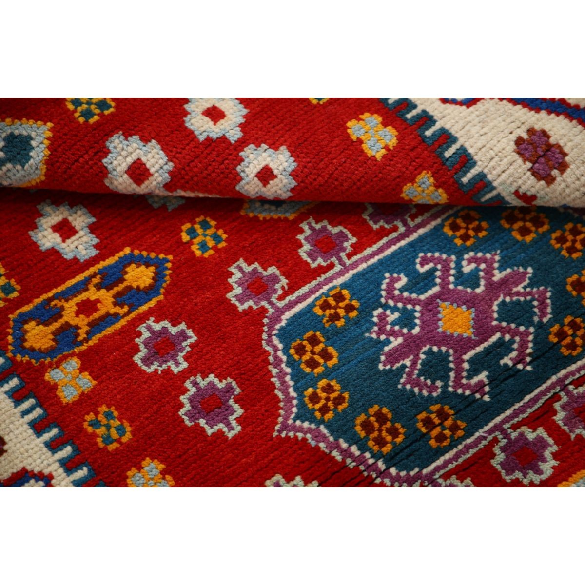 Revival 3x5 Handmade Double Knotted Washable Wool Rug - Colorful