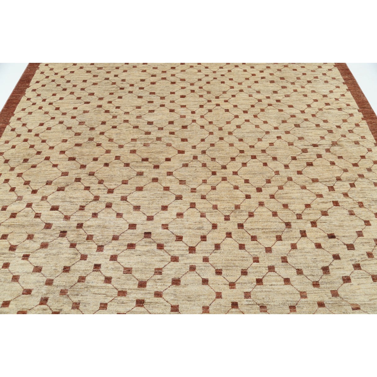 Modcar 8x10 Handmade Double Knotted Washable Wool Rug - Colorful