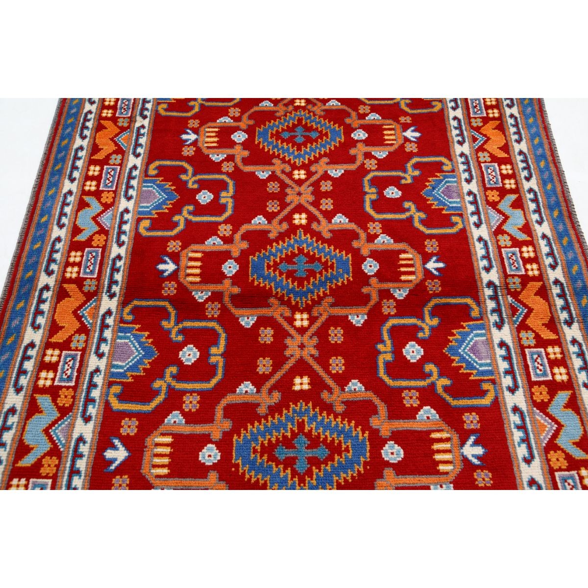 Revival 5x7 Handmade Double Knotted Washable Wool Rug - Colorful