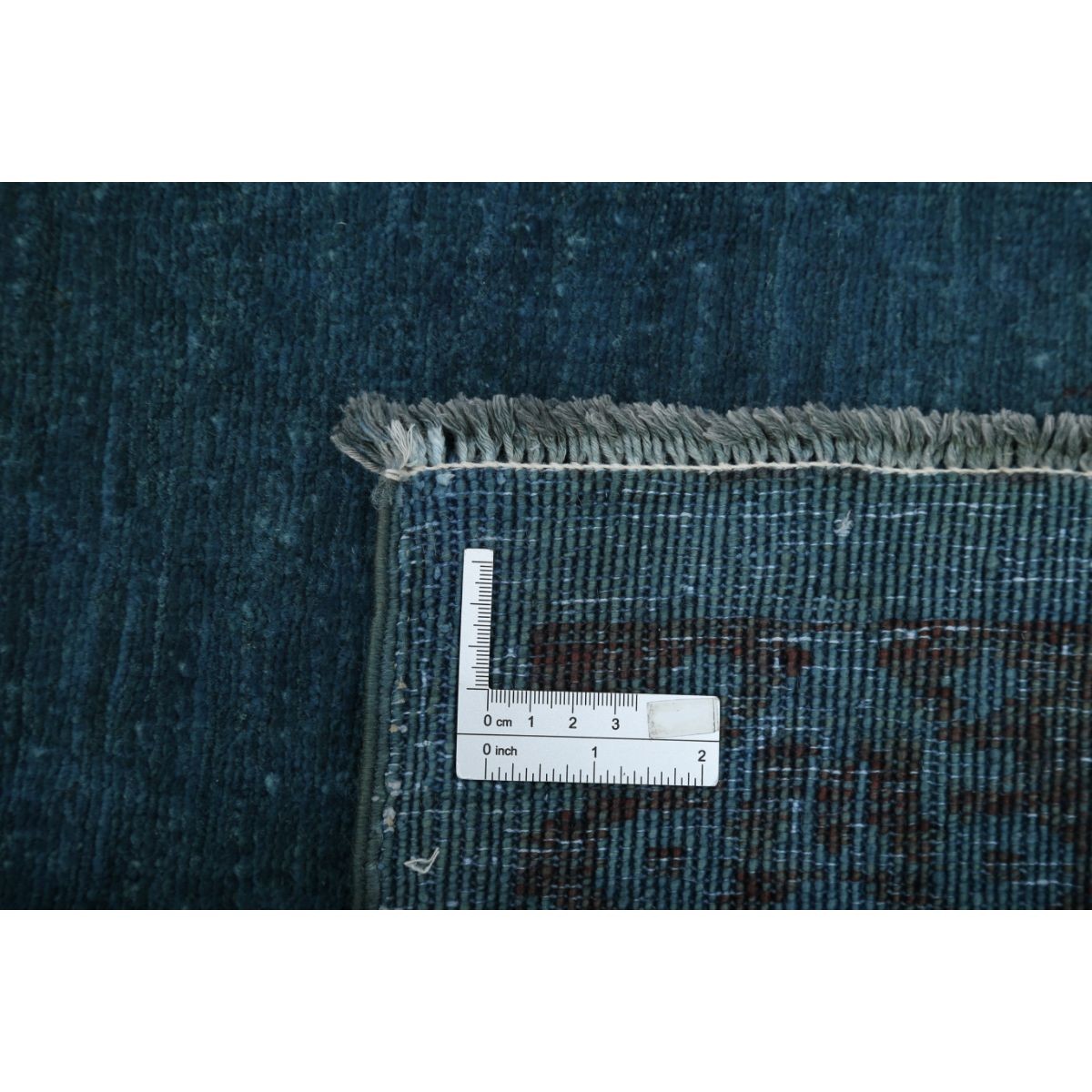 Overdye 2x7 Handmade Double Knotted Washable Wool Runner - Monochormatic