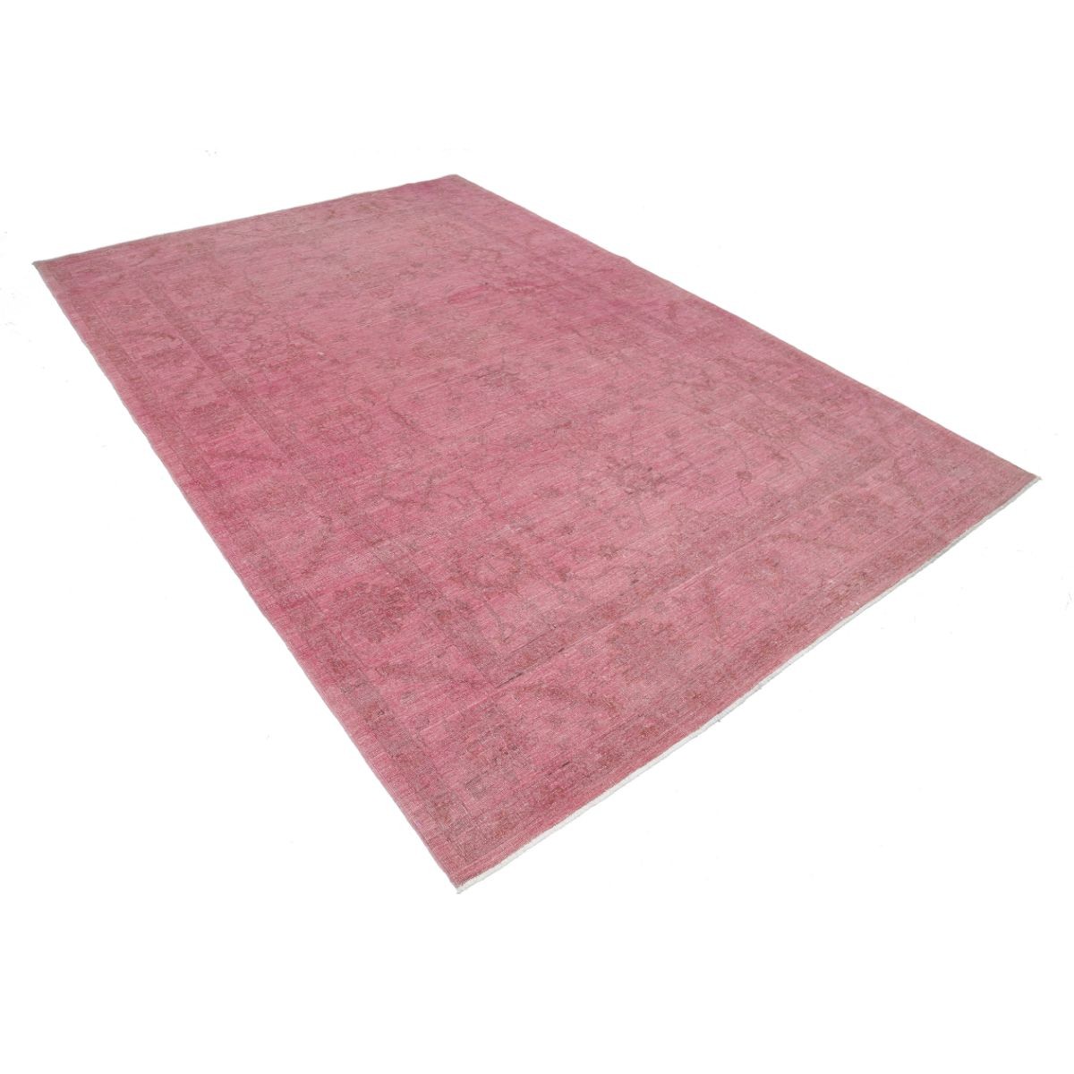 Overdye 7x10 Handmade Double Knotted Washable Wool Rug - Monochormatic