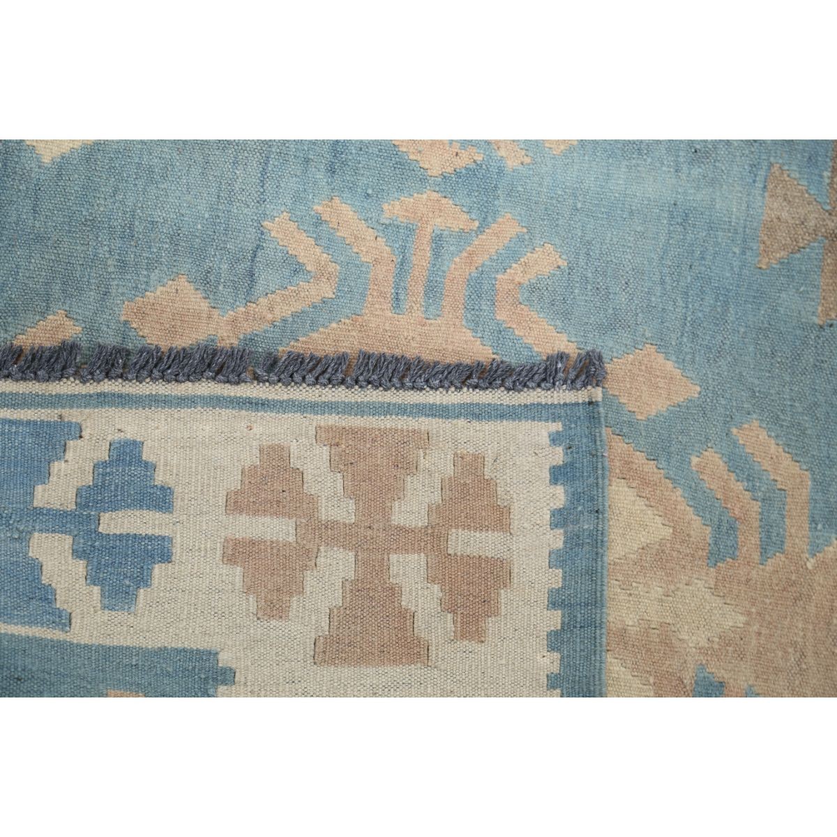 Kafkaas 5x7 Hand Woven Washable Wool Rug - Soft Hues