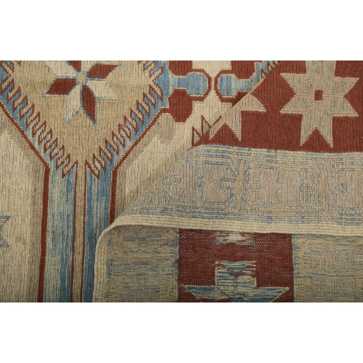 Sumak 6x8 Hand Woven Washable Wool Rug - Colorful