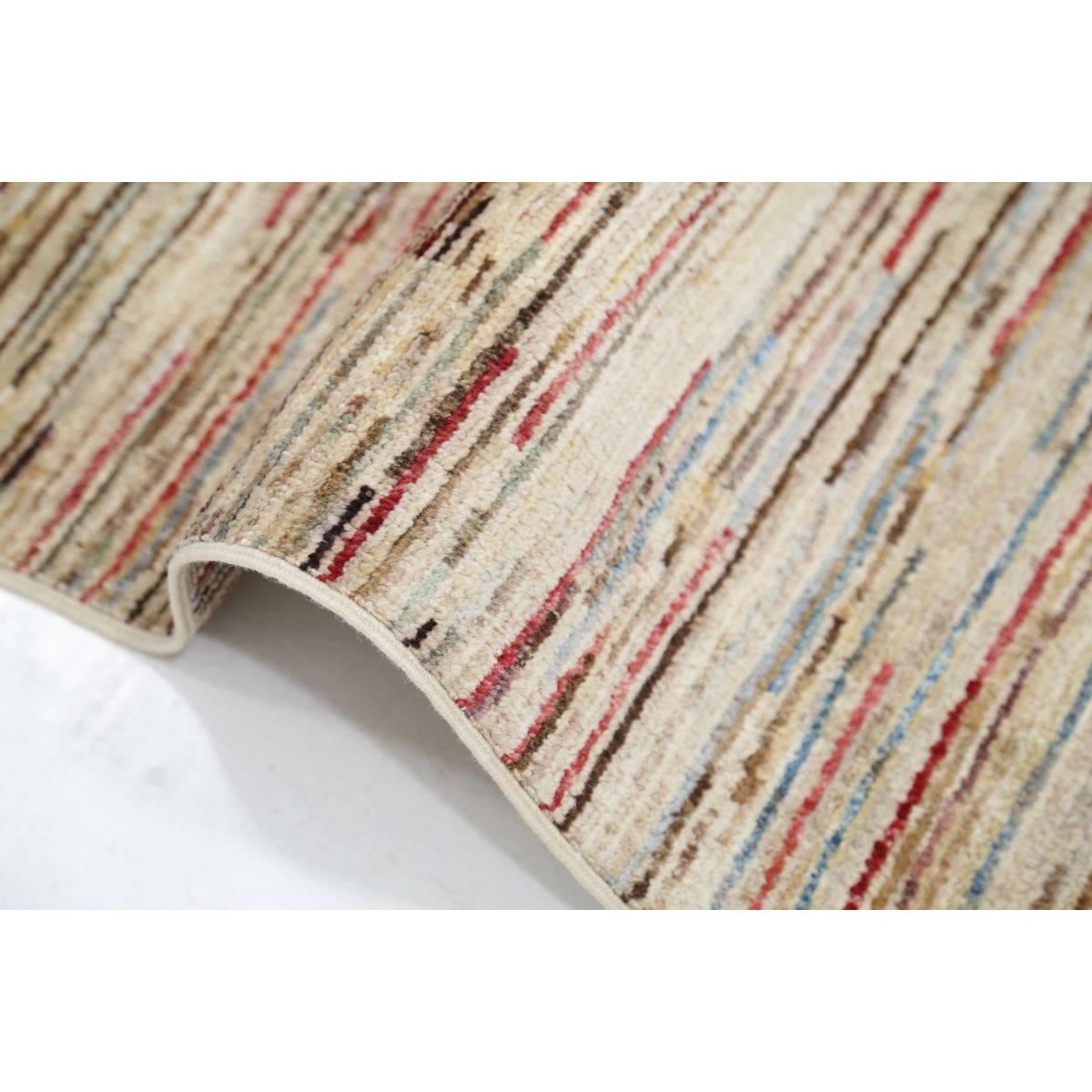 Modcar 6x10 Handmade Double Knotted Washable Wool Rug - Colorful