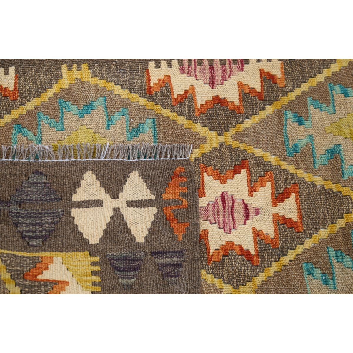 Maimana 3x9 Hand Woven Washable Wool Runner - Colorful