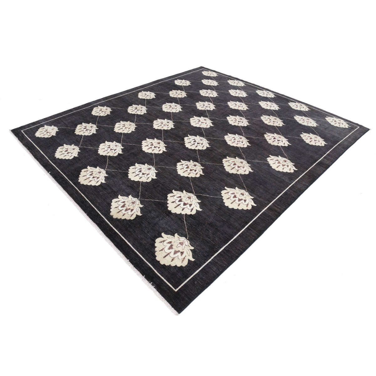 Modcar 8x9 Handmade Double Knotted Washable Wool Rug - Colorful