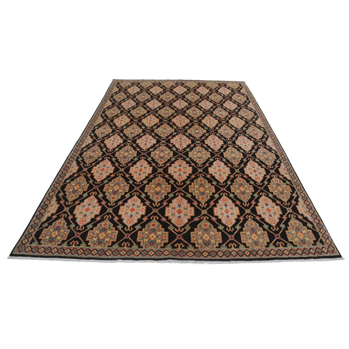 Revival 7x10 Handmade Double Knotted Washable Wool Rug - Colorful
