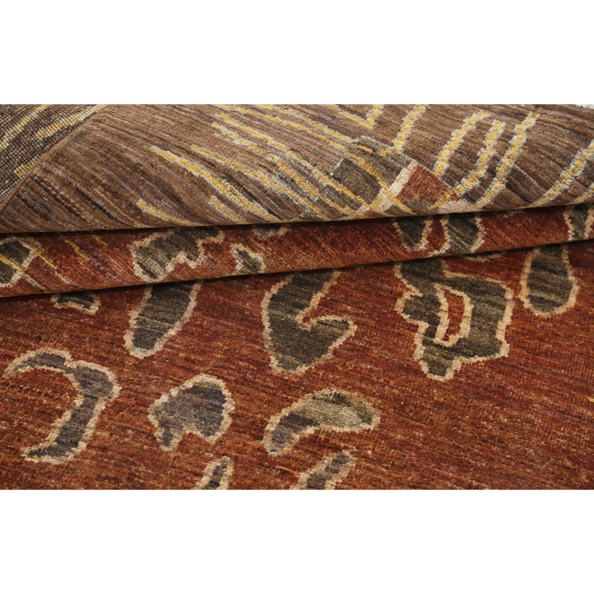 Modcar 5x7 Handmade Double Knotted Washable Wool Rug - Colorful