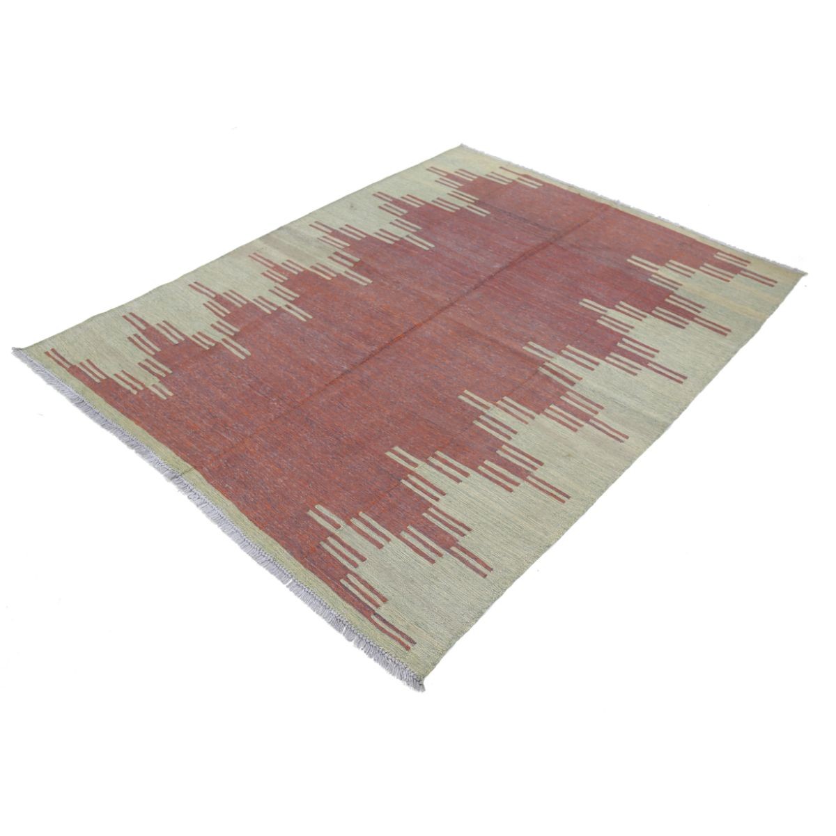 Kafkaas 5x7 Hand Woven Washable Wool Rug - Colorful