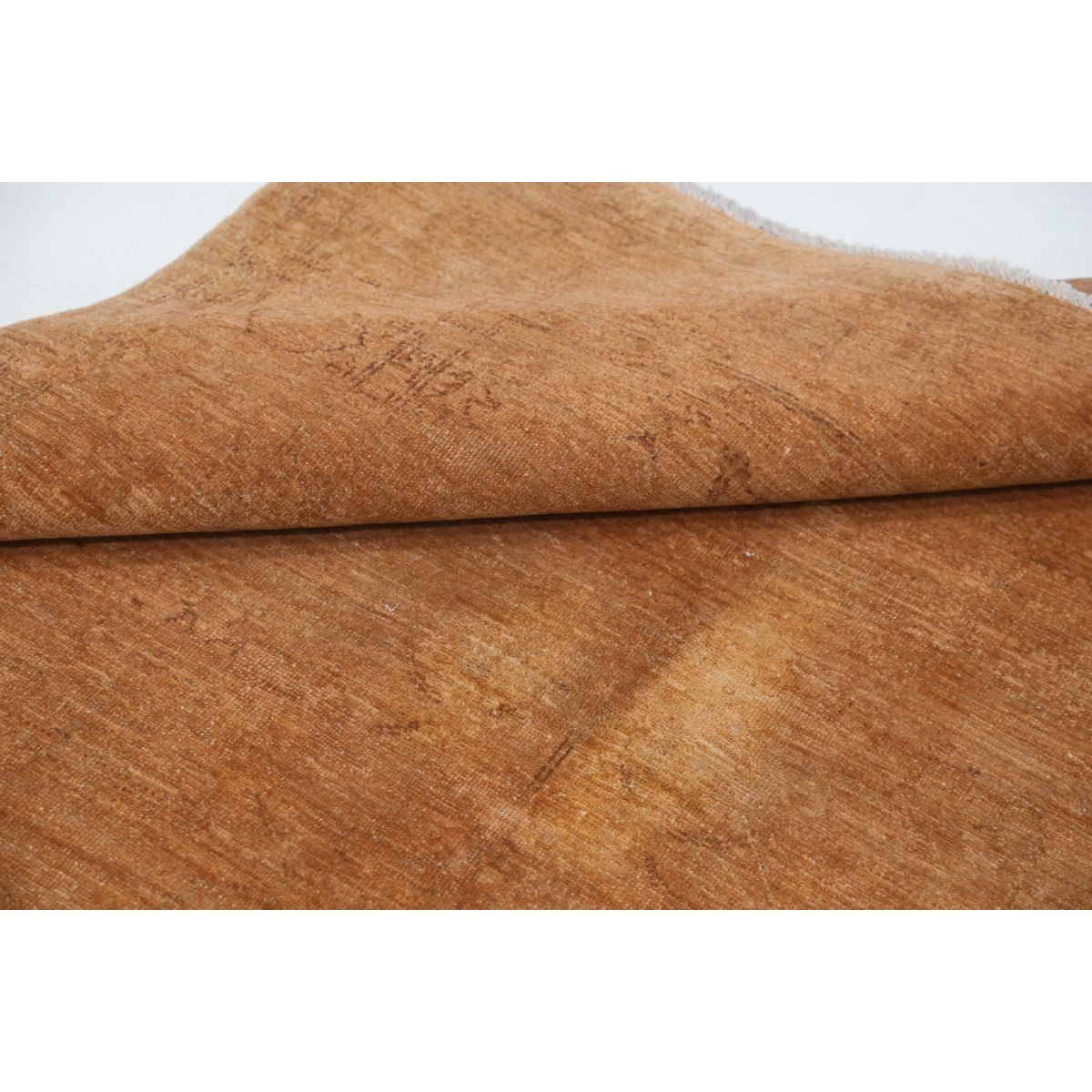 Overdye 5x6 Handmade Double Knotted Washable Wool Rug - Monochormatic