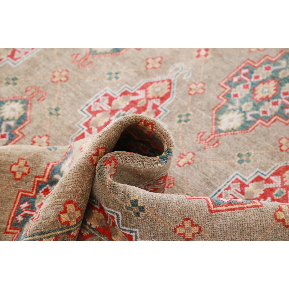 Revival 6x8 Handmade Double Knotted Washable Wool Rug - Colorful