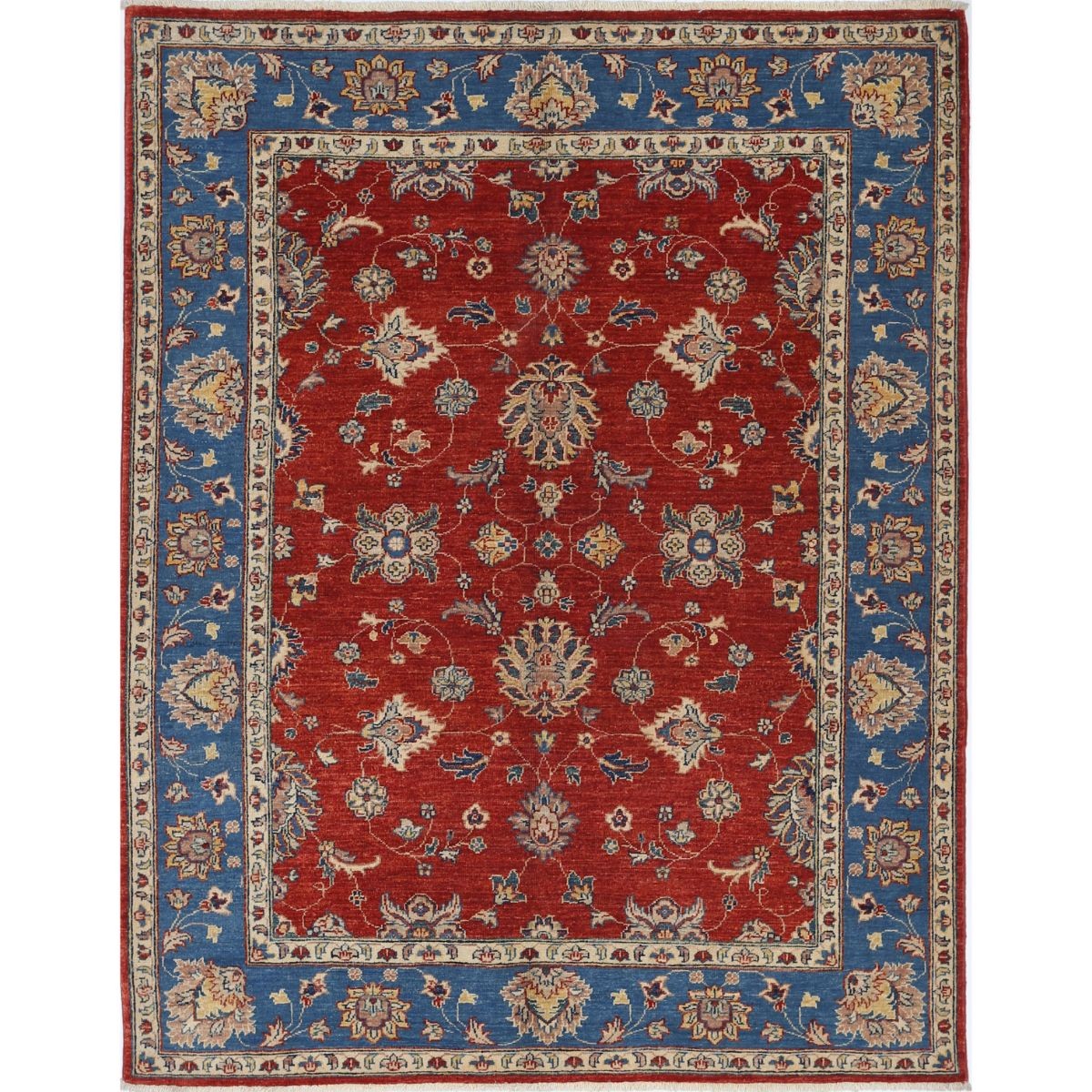 Ziegler 5x6 Handmade Double Knotted Washable Wool Rug - Colorful