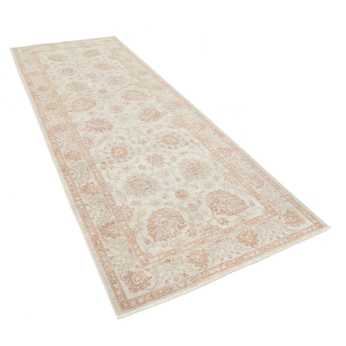 Serenity 4x10 Handmade Double Knotted Washable Wool Runner - Soft Hues