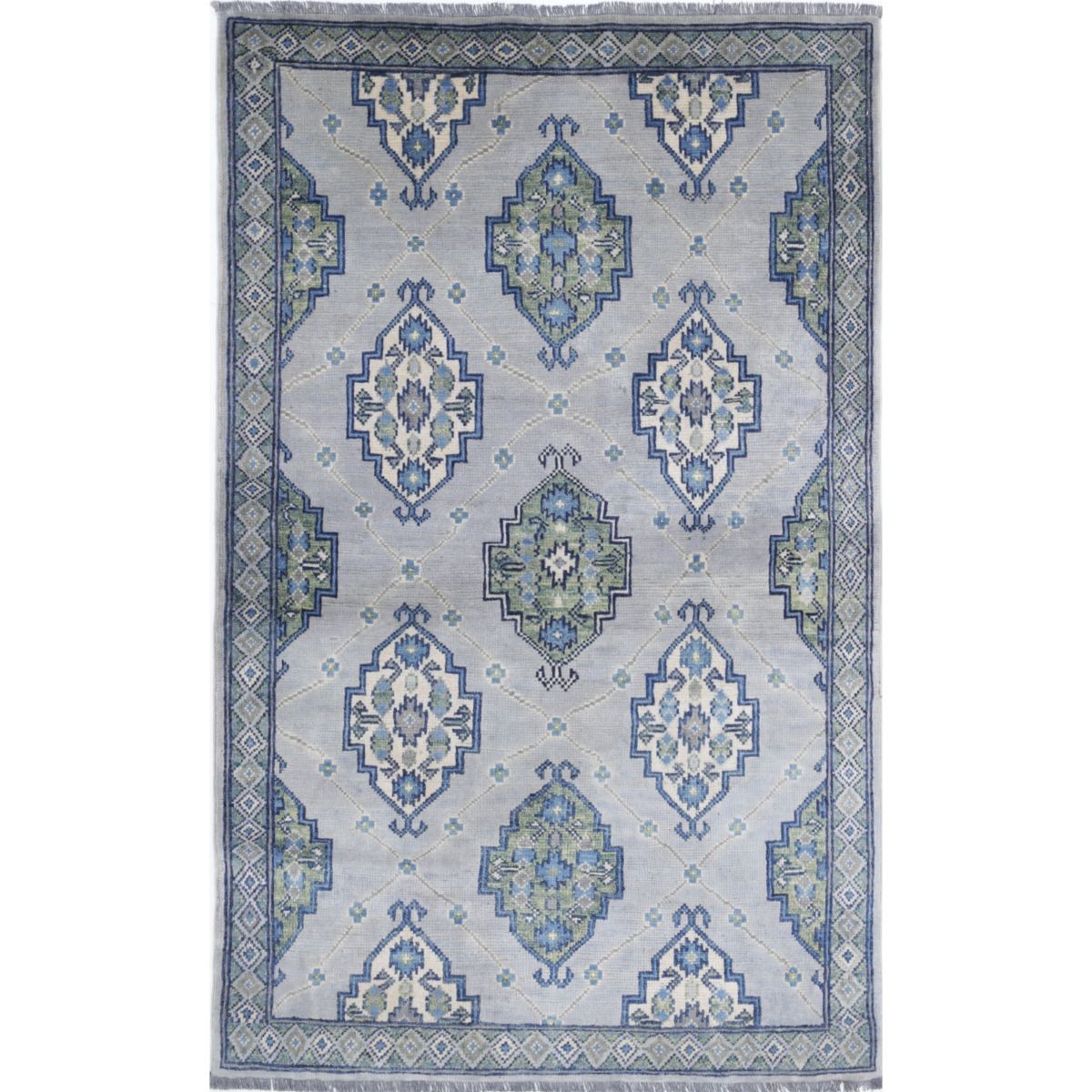 Revival 3x5 Handmade Double Knotted Washable Wool Rug - Colorful