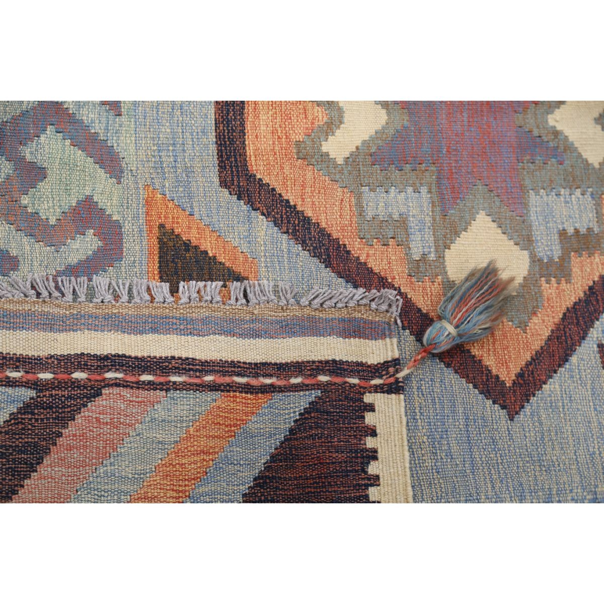 Kafkaas 5x7 Hand Woven Washable Wool Rug - Colorful