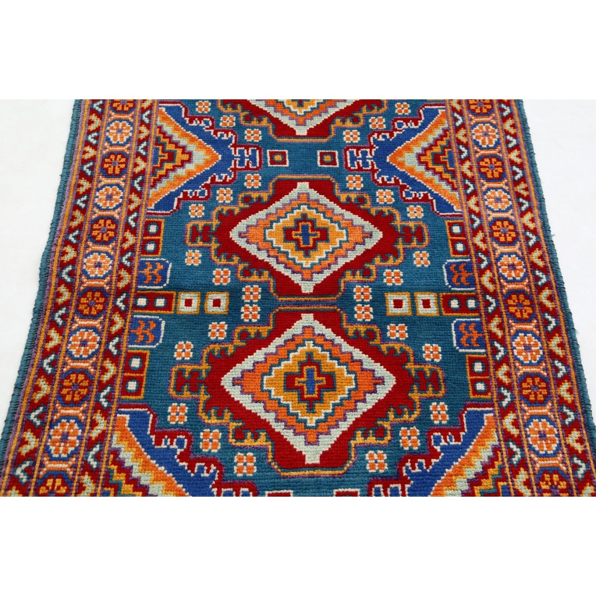 Revival 3x5 Handmade Double Knotted Washable Wool Rug - Colorful