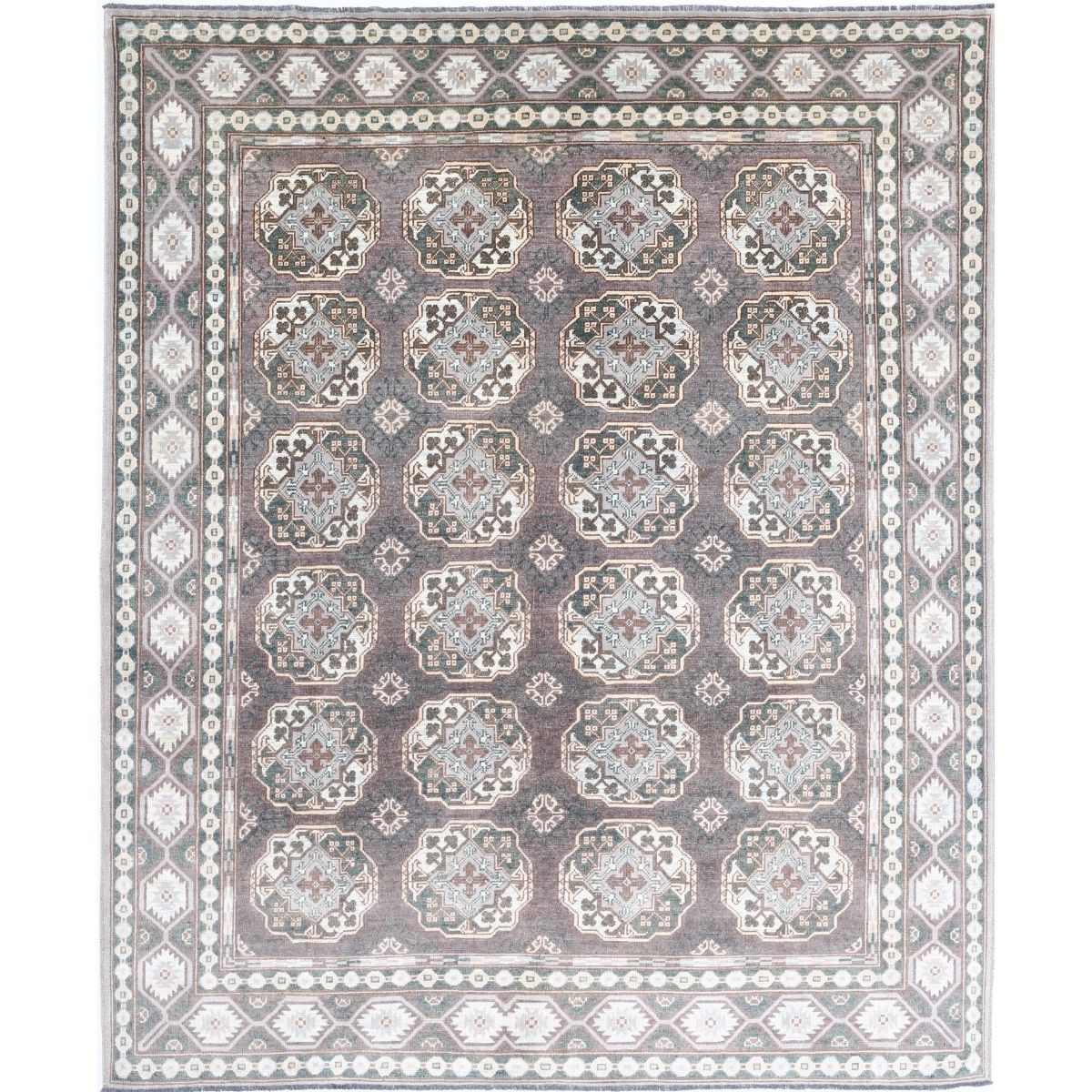 Revival 8x10 Handmade Double Knotted Washable Wool Rug - Colorful