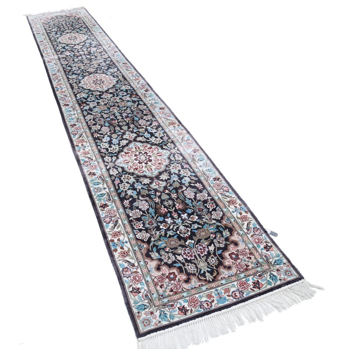 Legacy 3x14 Handmade Double Knotted Washable Art Silk Runner - Colorful