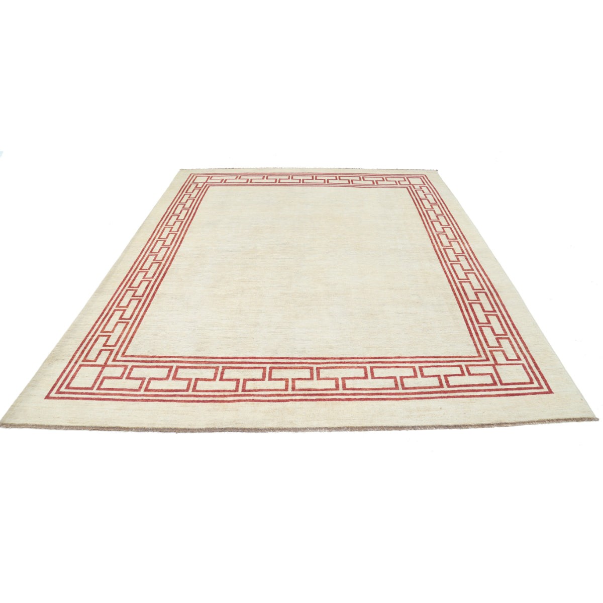 Modcar 8x9 Handmade Double Knotted Washable Wool Rug - Colorful