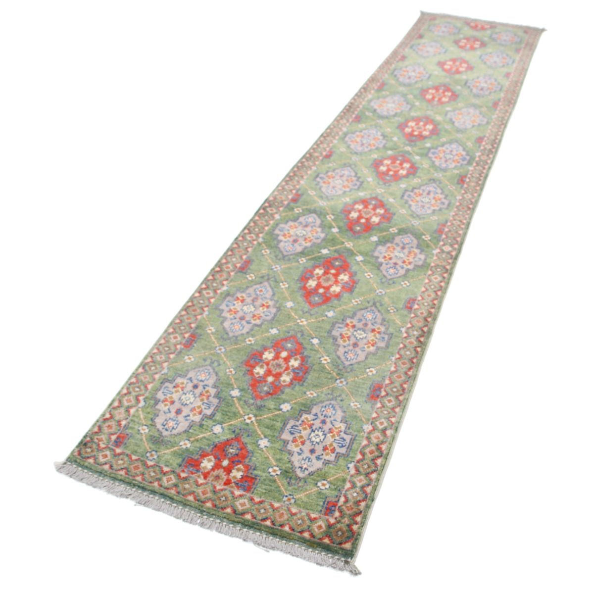 Revival 3x12 Handmade Double Knotted Washable Wool Runner - Colorful