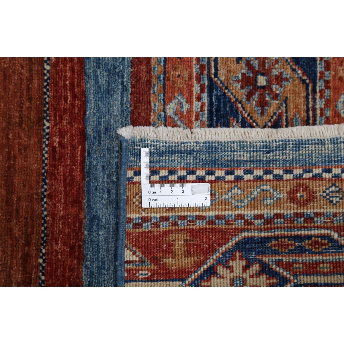 Khurjeen 6x8 Handmade Double Knotted Washable Wool Rug - Colorful