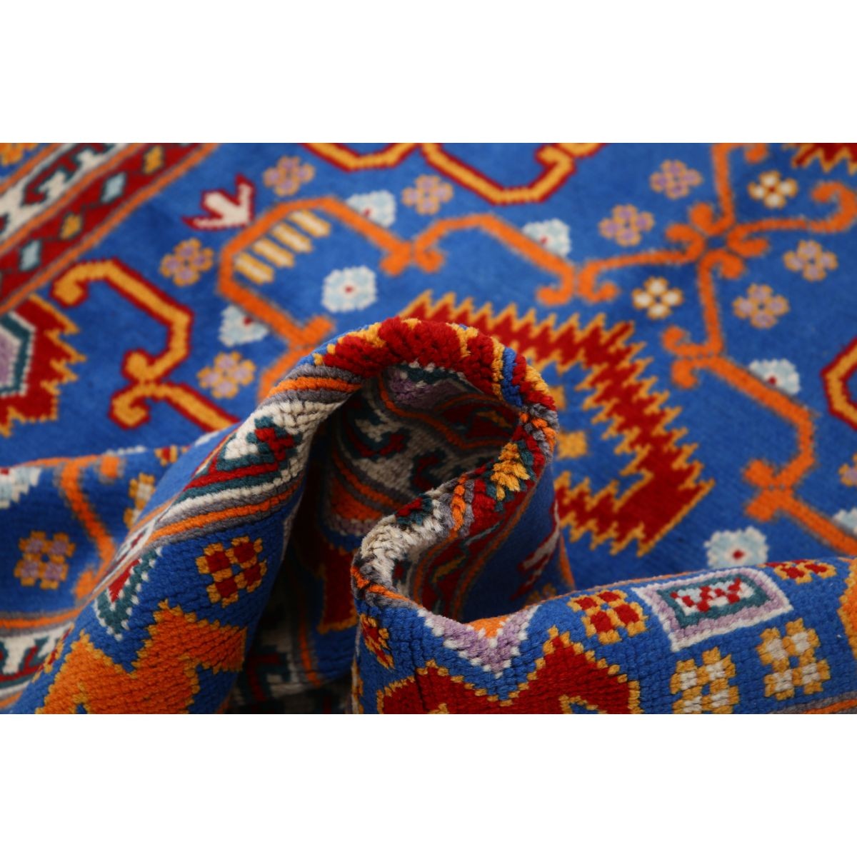 Revival 5x7 Handmade Double Knotted Washable Wool Rug - Colorful