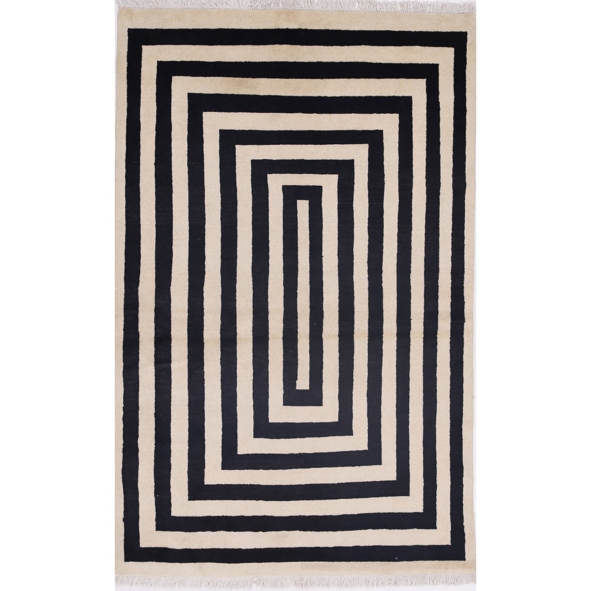 Modcar 4x6 Handmade Double Knotted Washable Wool Rug - Colorful
