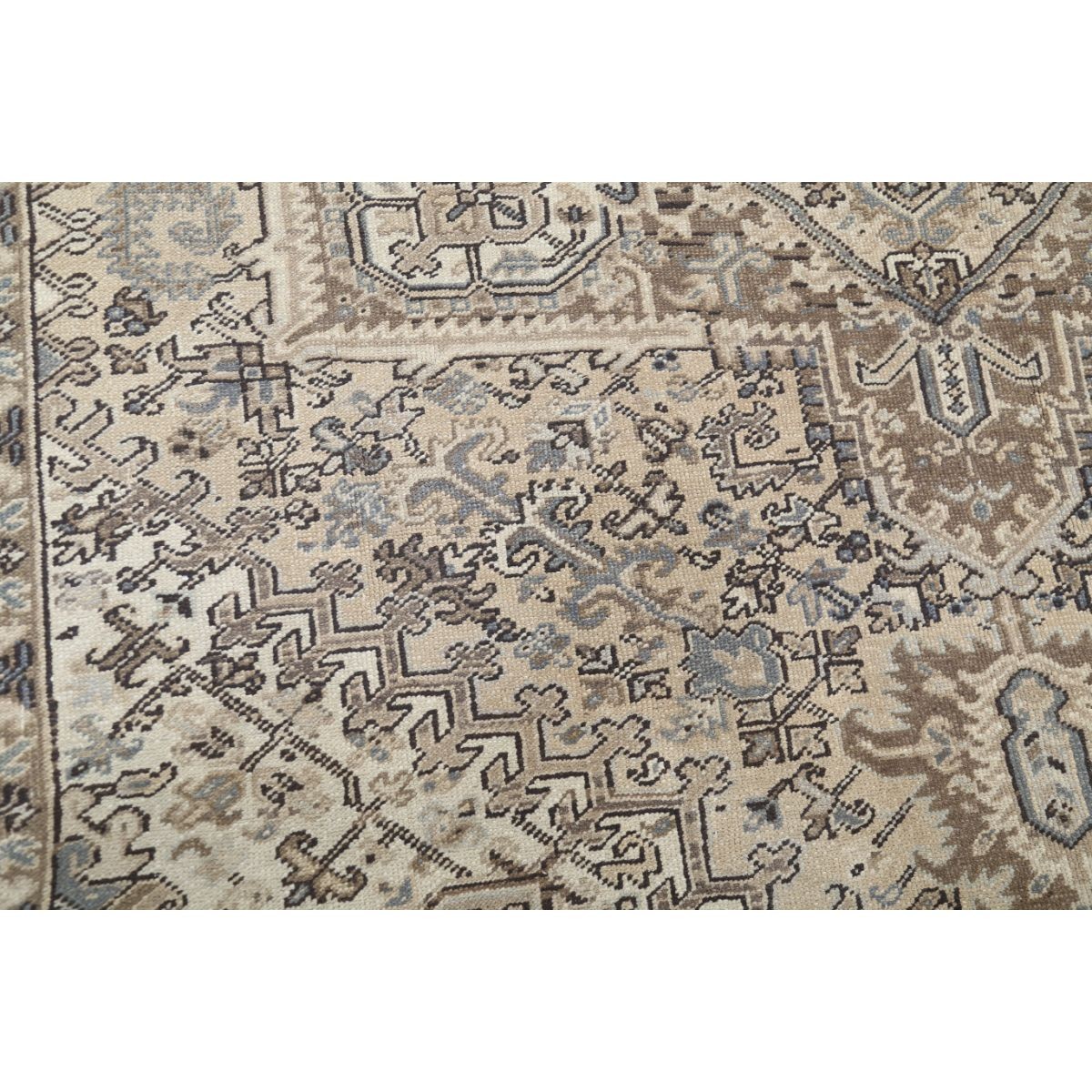 Vintage 8x12 Handmade Double Knotted Washable Wool Rug - Soft Hues