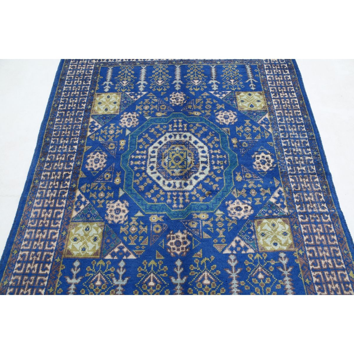 Revival 5x7 Handmade Double Knotted Washable Wool Rug - Colorful