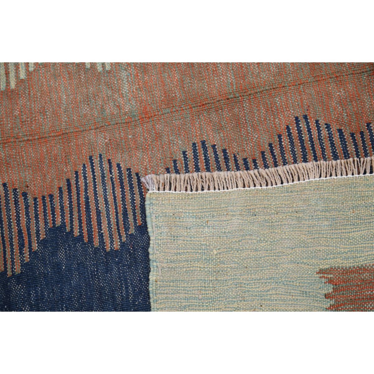 Kafkaas 3x4 Hand Woven Washable Wool Rug - Colorful