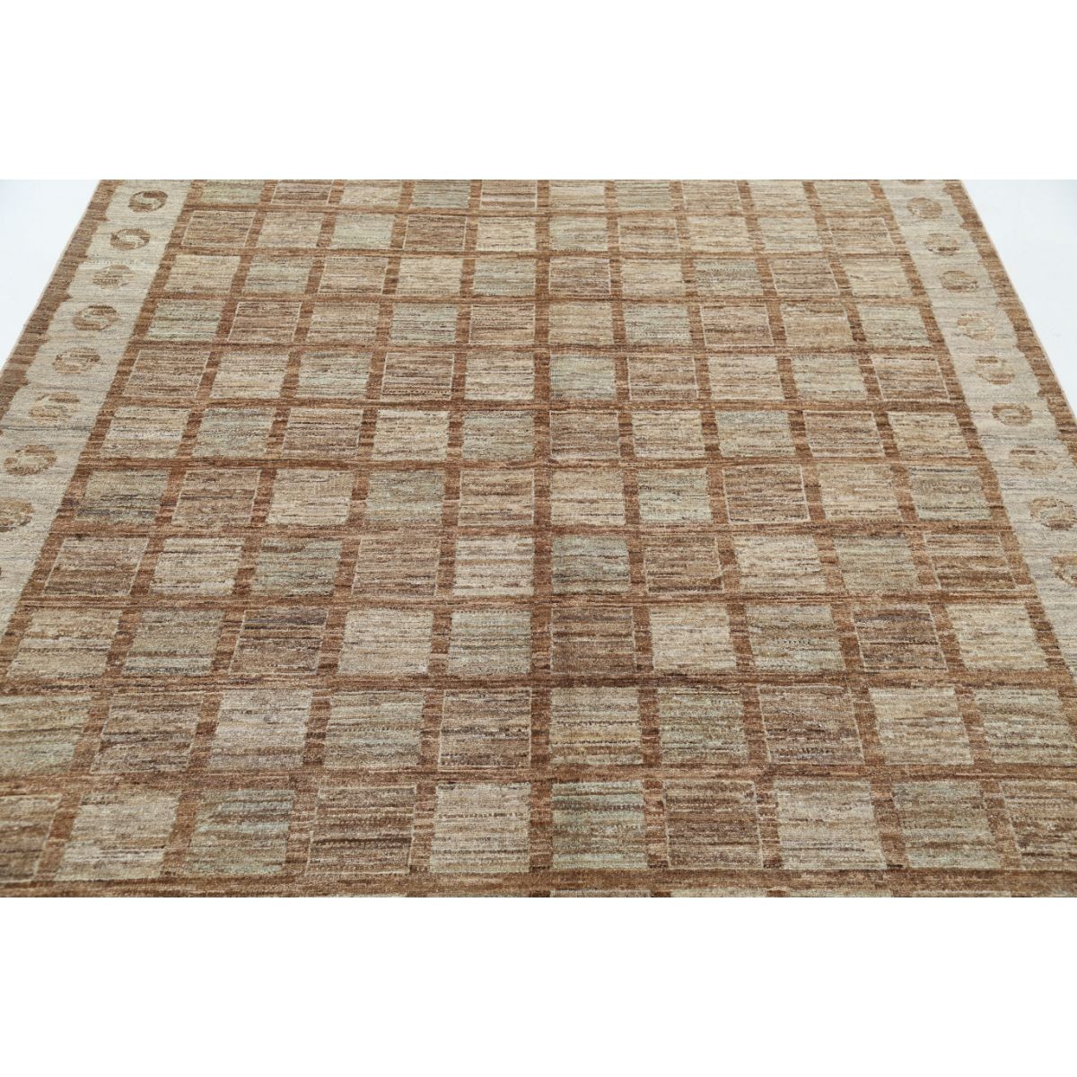 Modcar 7x10 Handmade Double Knotted Washable Wool Rug - Colorful