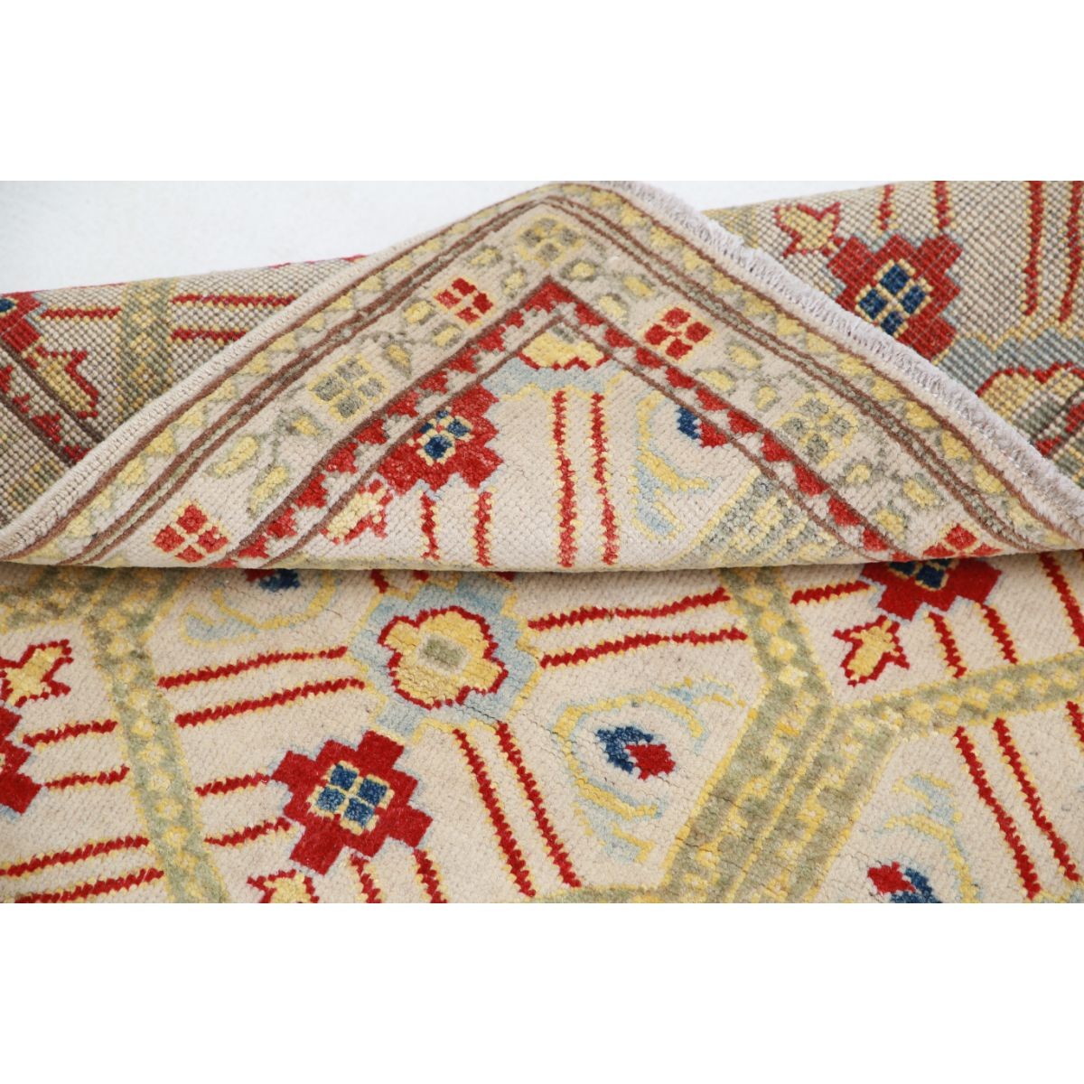 Revival 3x4 Handmade Double Knotted Washable Wool Rug - Colorful