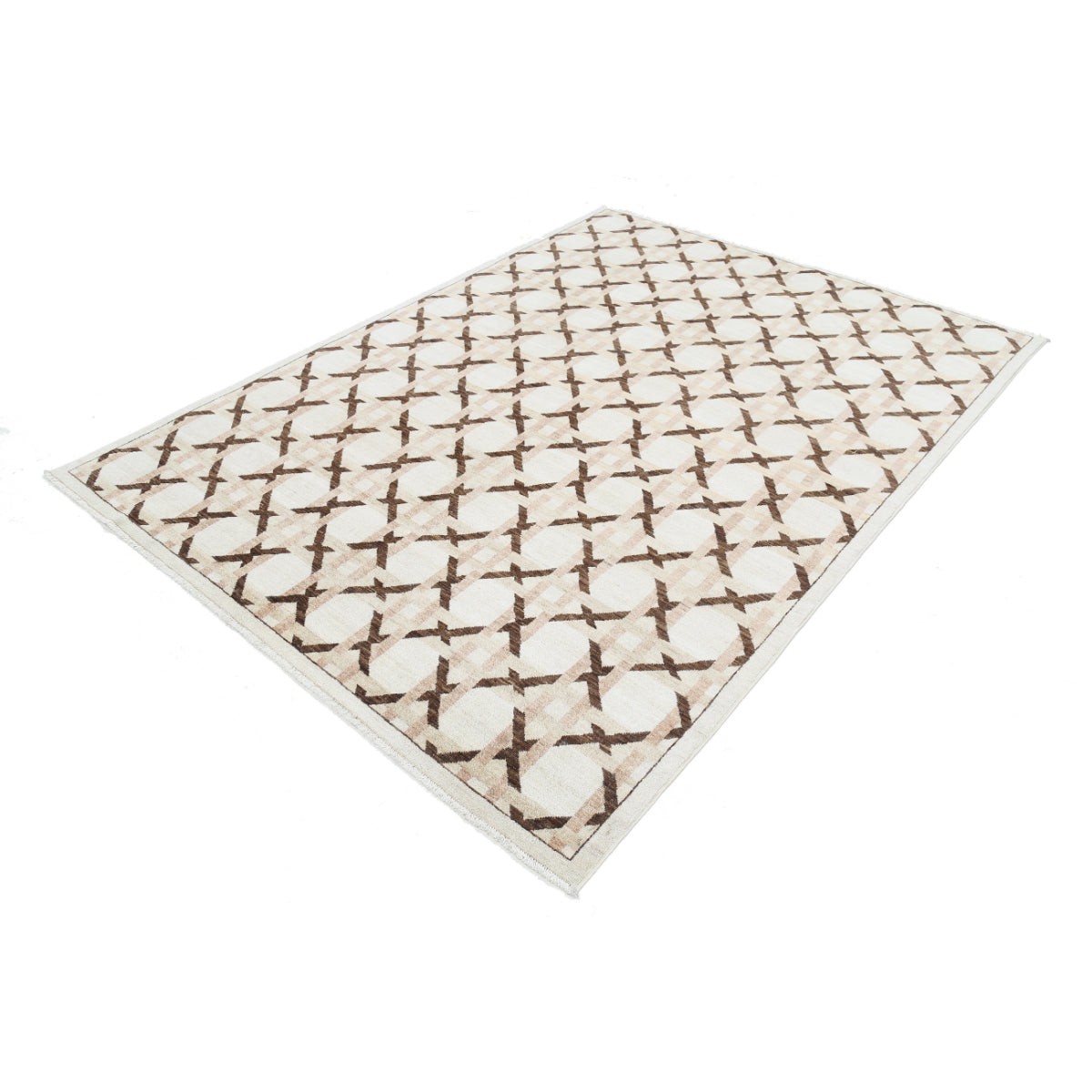 Modcar 6x8 Handmade Double Knotted Washable Wool Rug - Colorful