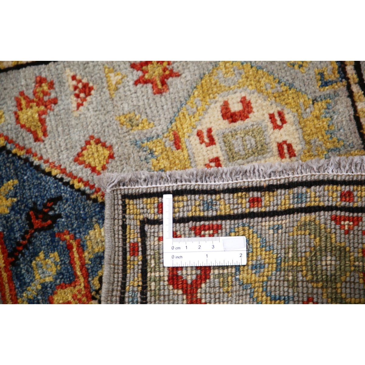 Revival 2x3 Handmade Double Knotted Washable Wool Rug - Colorful