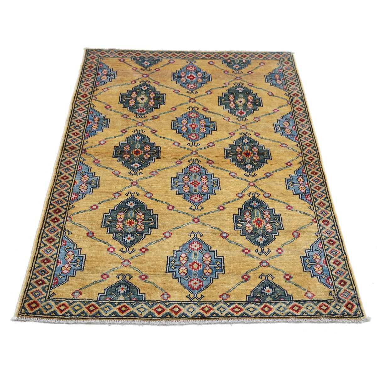 Revival 3x5 Handmade Double Knotted Washable Wool Rug - Colorful