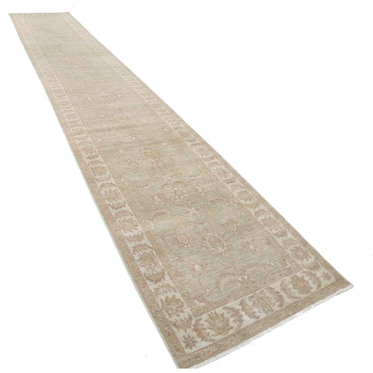 Serenity 3x20 Handmade Double Knotted Washable Wool Runner - Soft Hues