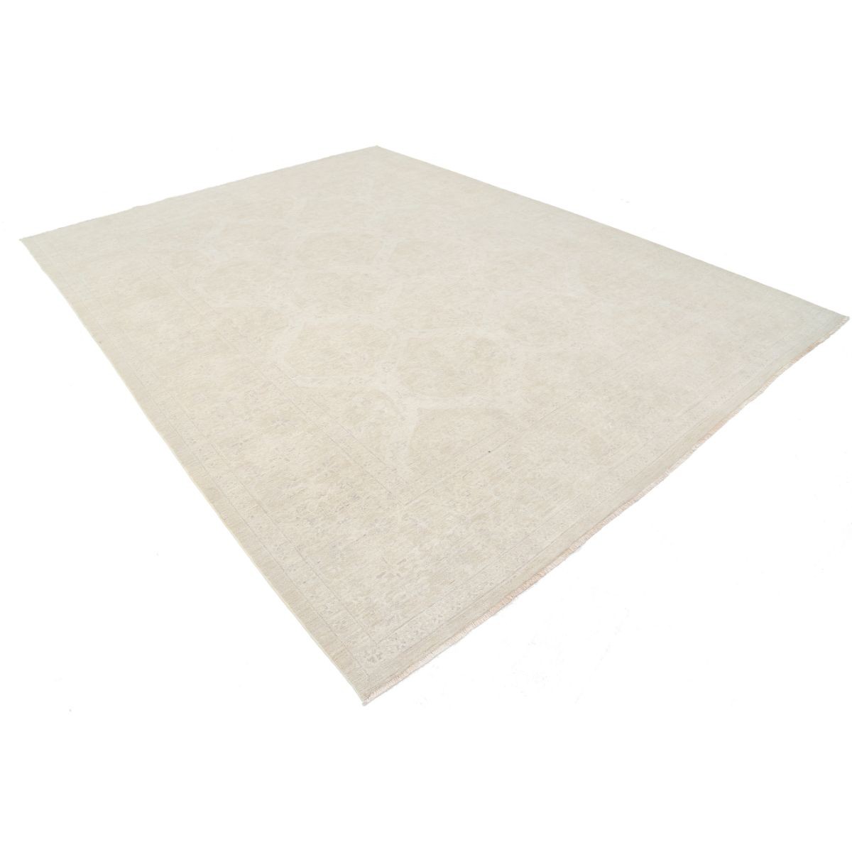 Serenity 9x11 Handmade Double Knotted Washable Wool Rug - Soft Hues