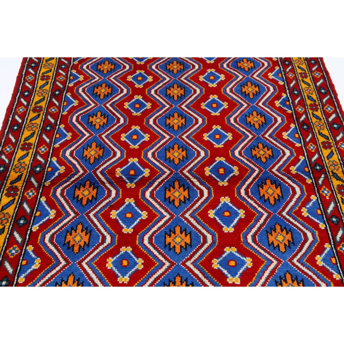 Revival 5x6 Handmade Double Knotted Washable Wool Rug - Colorful