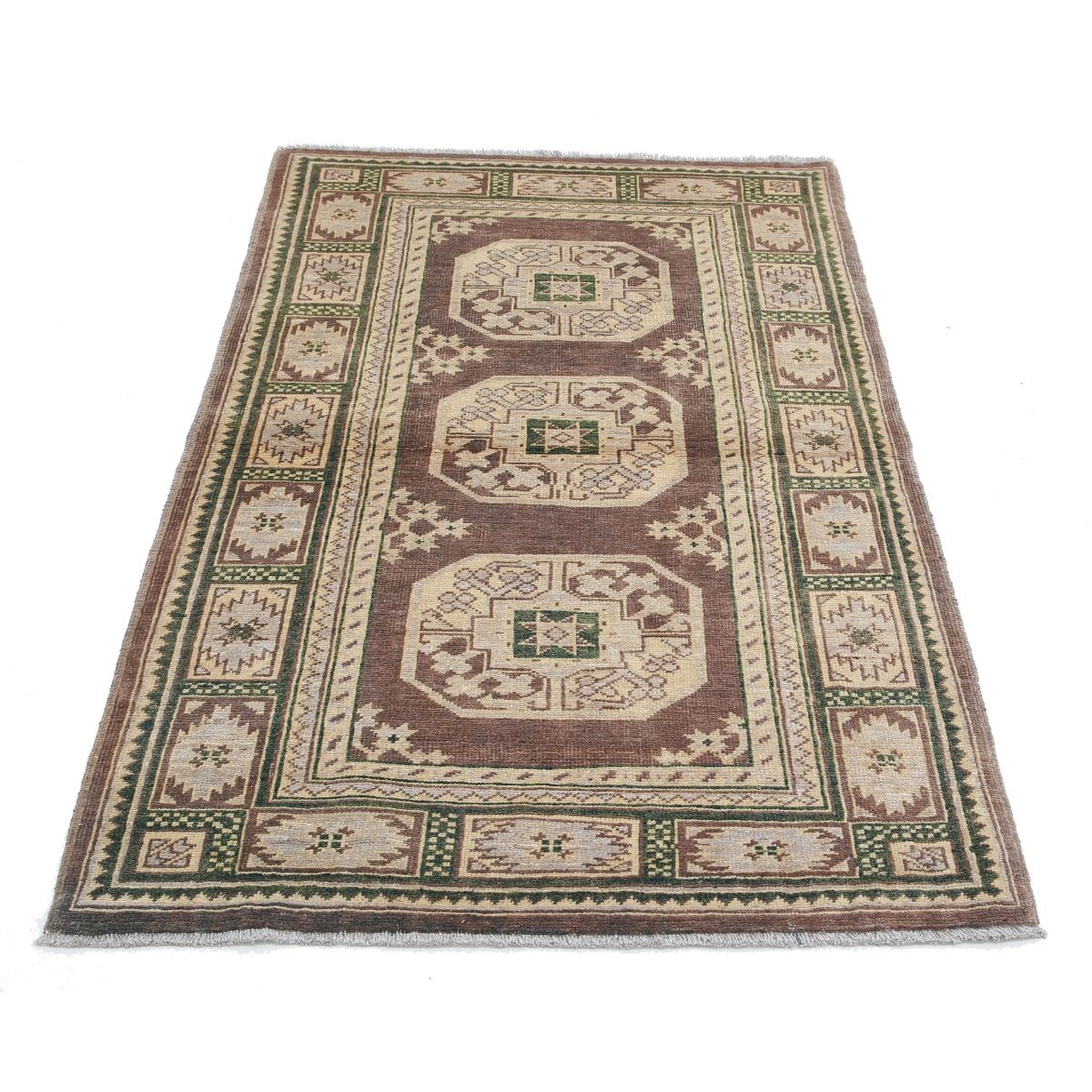 Revival 3x5 Handmade Double Knotted Washable Wool Rug - Colorful