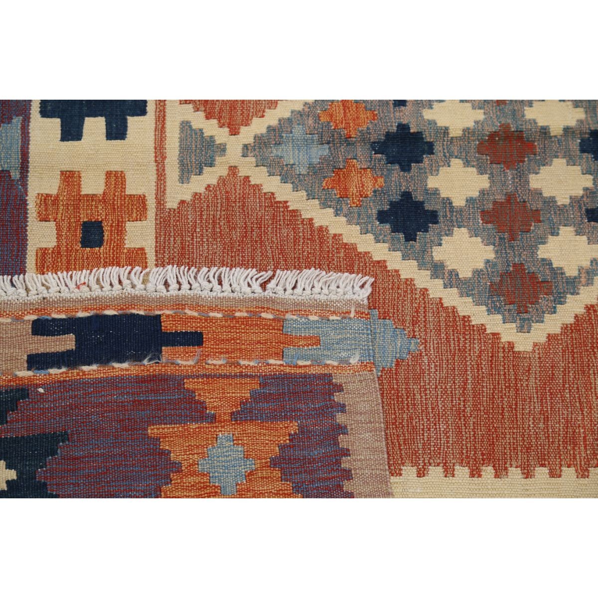Kafkaas 5x7 Hand Woven Washable Wool Rug - Colorful