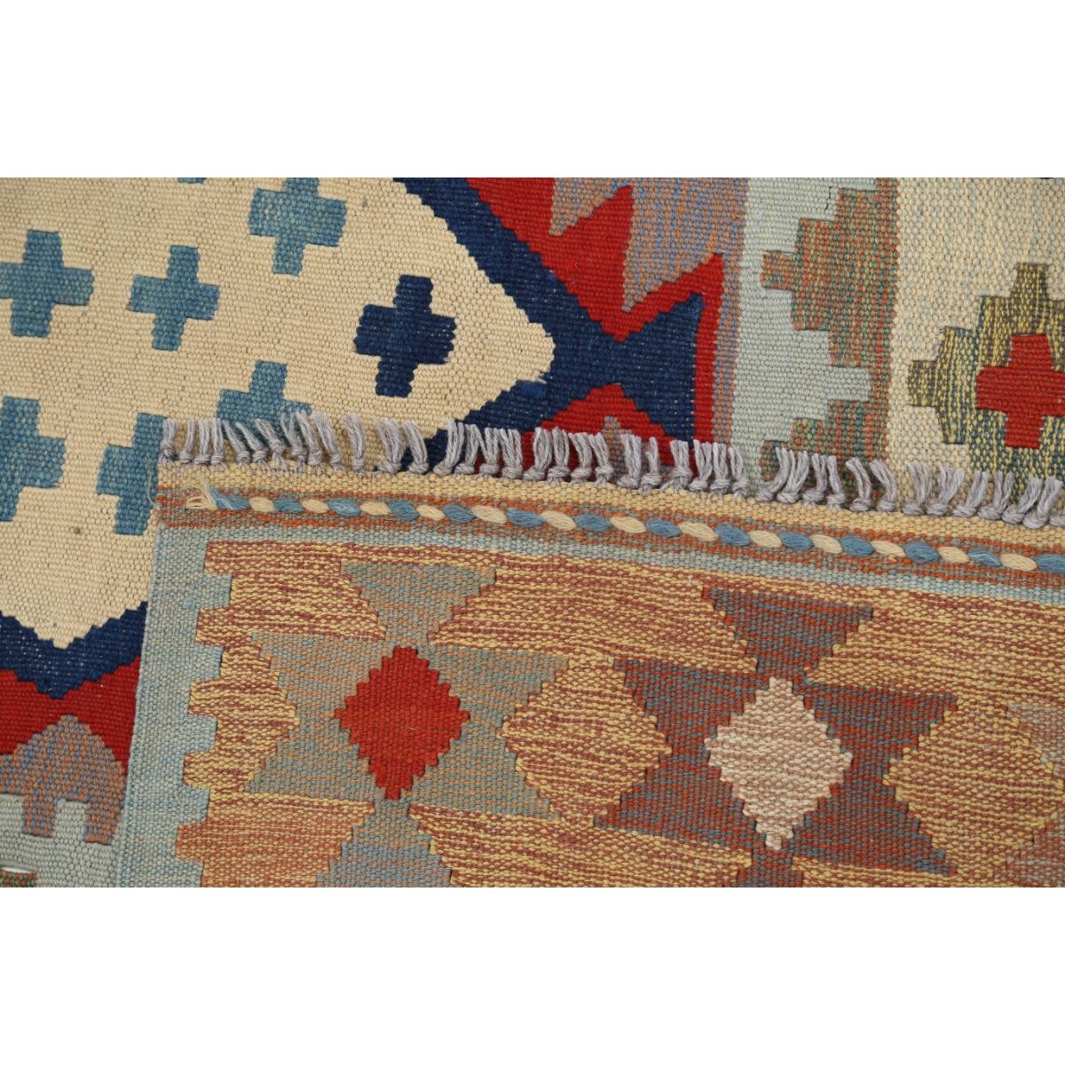 Kafkaas 5x7 Hand Woven Washable Wool Rug - Colorful