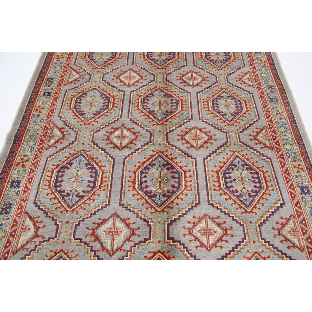 Revival 6x8 Handmade Double Knotted Washable Wool Rug - Colorful