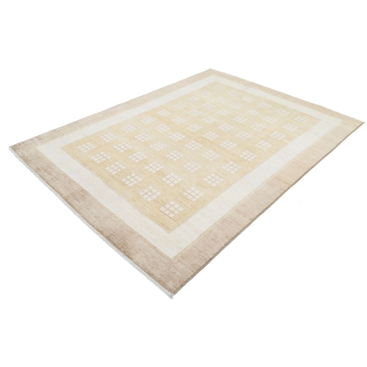 Modcar 6x8 Handmade Double Knotted Washable Wool Rug - Colorful
